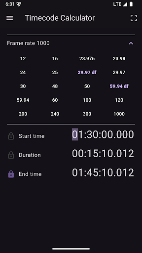 GoWorks Timecode Calculator