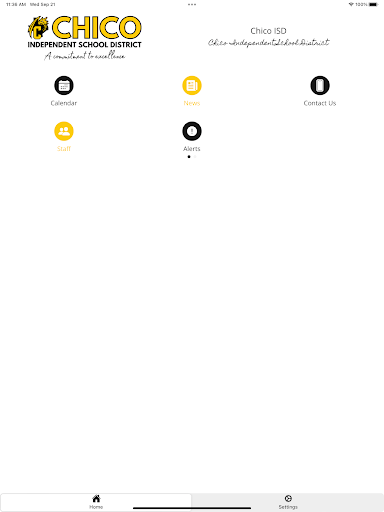 Chico ISD App Screen 3