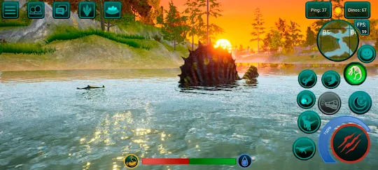 The Cursed Dinosaur Isle: Game