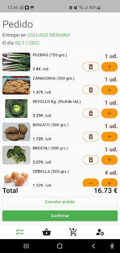 Android application Ecosecha screenshort