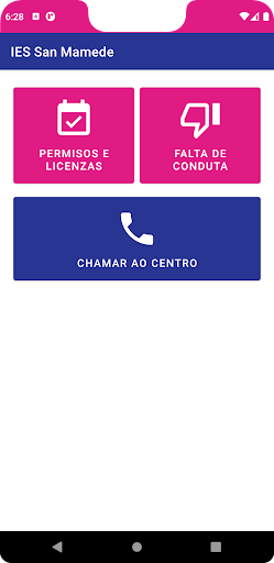Android application IES San Mamede - Profesorado screenshort