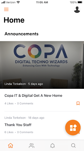 Android application Copanet screenshort