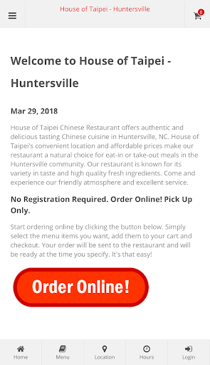 Android application House of Taipei Huntersville screenshort