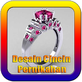 Design of wedding ring icon