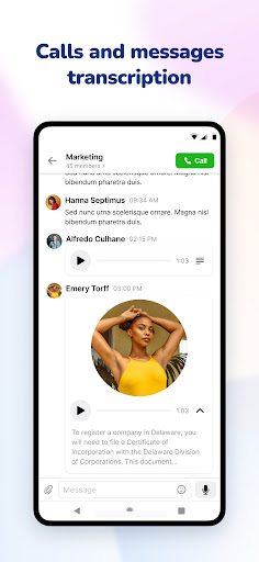 YuChat Business Communication Screen 3