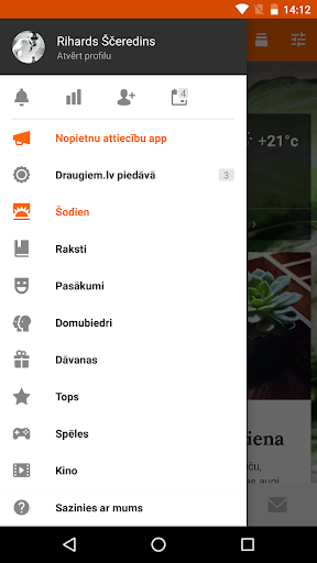 Screenshot of Draugiem
