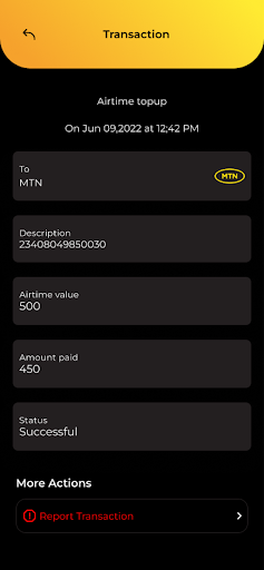 Goldpay wallet Screen 3