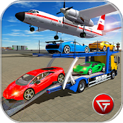 Cargo Airplane: Car Transporter Truck Driving Game