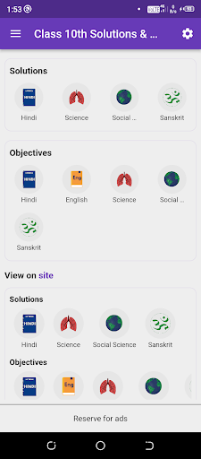 Android application Class 10th Guide Bihar Board screenshort