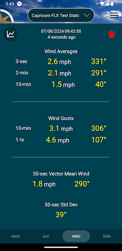 Columbia Weather Systems Screen 3