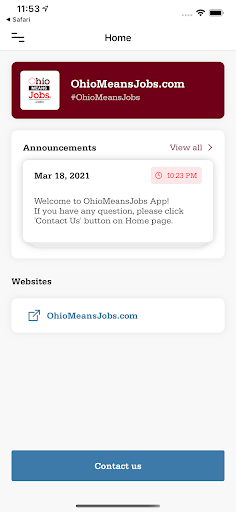 Android application OhioMeansJobs-Looking for jobs screenshort