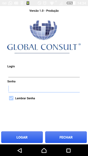 Android application Global Inventário screenshort