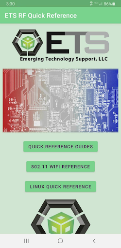 Android application ETS Quick References screenshort
