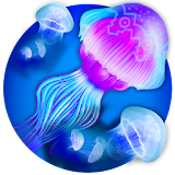 Night Light Jelly Fish 3D LWP icon