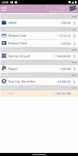 EvoWallet MoneyTracker Premium-schermafbeelding