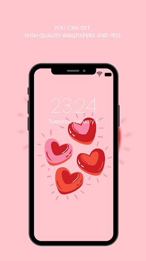 Screenshot of Pink Aesthetic Wallpaper HD