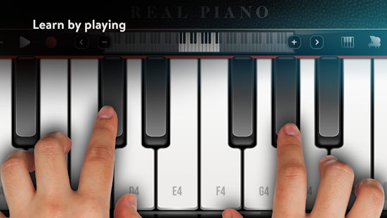 Real Piano electronic keyboard Tangkapan layar