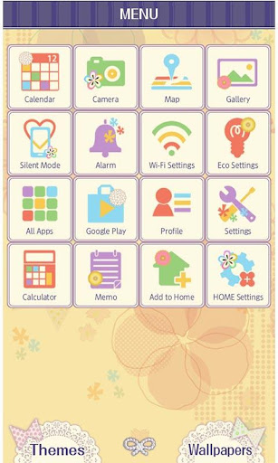 Cute Wallpaper Kimono Flower Screen 3