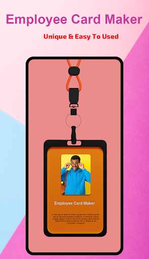 Android application Employee Card Maker screenshort