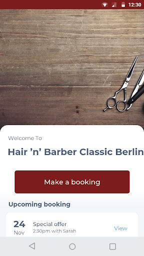 Android application Hair ’n’ Barber Classic Berlin screenshort