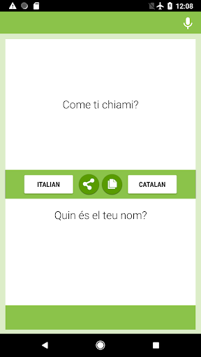 Android application Italian-Catalan Translator screenshort