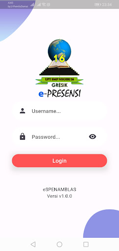 Android application ePresensi Spenamblas Gresik screenshort