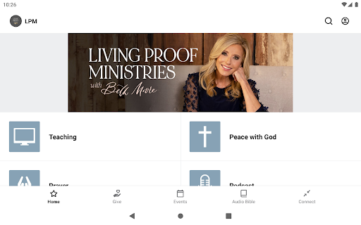 Screenshot of Living Proof with Beth Moore