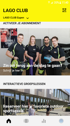 Android application LAGO CLUB screenshort