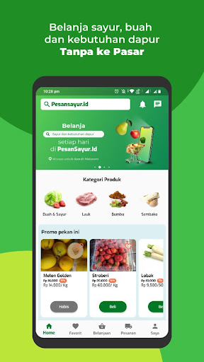 Android application PesanSayur.id - Belanja Sayur screenshort