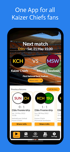 Android application Chiefs Live — for Amakhosi fan screenshort