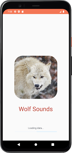 Android application Wolf Sounds screenshort