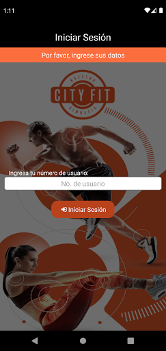 Android application City Fit Querétaro screenshort