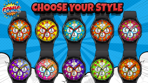 Comic Boom Analog Watch Face screenshot 16