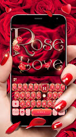 screenshot of Rose Love Keyboard Theme