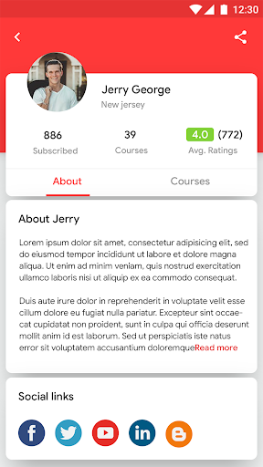 KDemy : Flutter Template Screenshot 3 - AppWisp.com