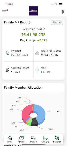 Android application GrowM screenshort