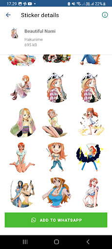 Nami Sticker for WhatsApp Screen 3