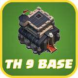 New COC Town Hall 9 Base icon