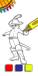 Puss In Boots coloring book