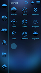 A-BLUE Smart Launcher Theme Captura de pantalla