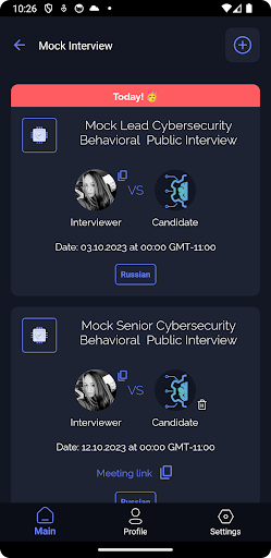 DevGym Screen 2