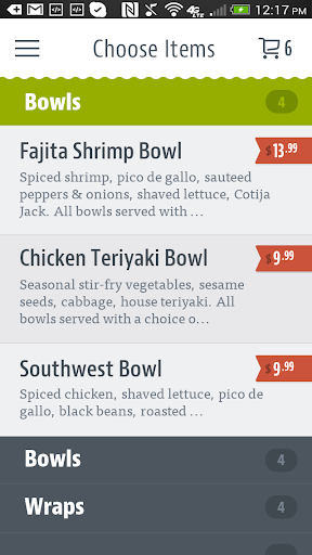 Grub Fresh Bowls & Wraps Screen 3