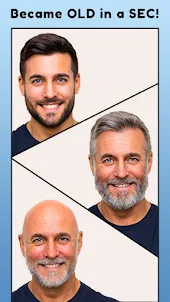 未来の顔アプリ：年をとるとどのように見えるか