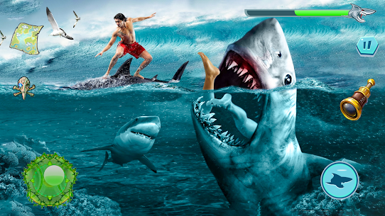 Angry Shark Attack  Wild Shark Mod Apk Latest Version 2022** 1