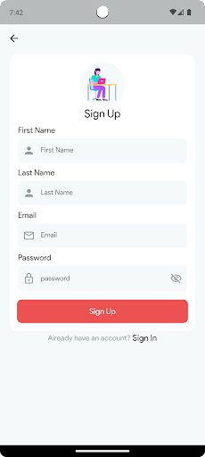 Android application INFACT screenshort