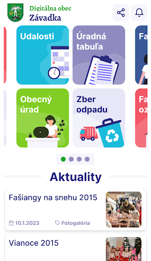 Android application Závadka screenshort