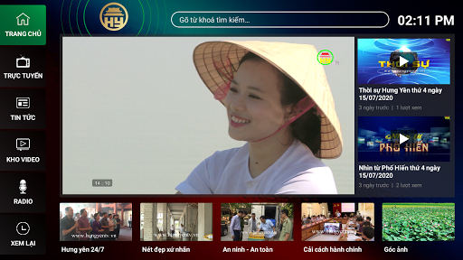 Android application Hungyentv Go cho Smart TV screenshort