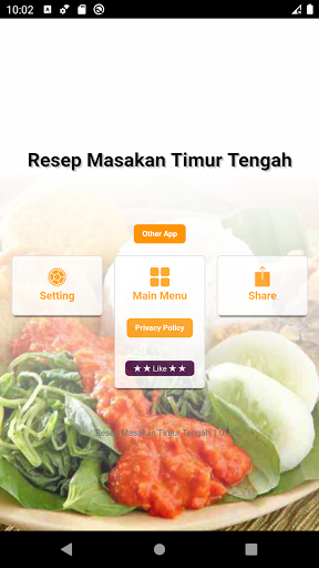 Android application Resep Masakan Timur Tengah screenshort