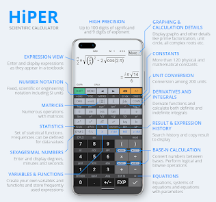 microondas Goma de dinero Tendero HiPER Scientific Calculator - Apps on Google Play