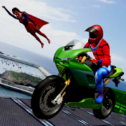 spider superhero impossible bike stunts master
